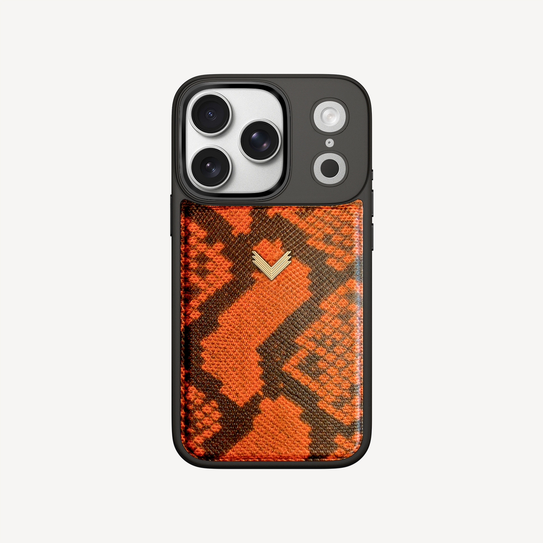 iPhone 17 Pro Phone Case, Python Leather