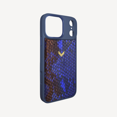 iPhone 17 Pro Phone Case, Python Leather