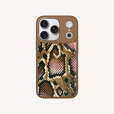 iPhone 17 Pro Phone Case, Python Leather