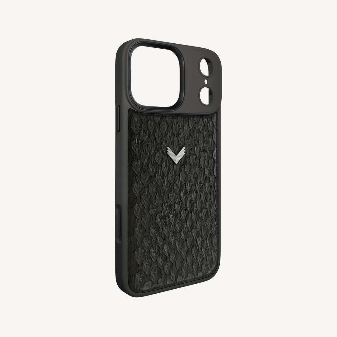 iPhone 17 Pro Phone Case, Python Leather