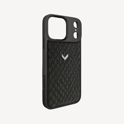 iPhone 17 Pro Phone Case, Python Leather