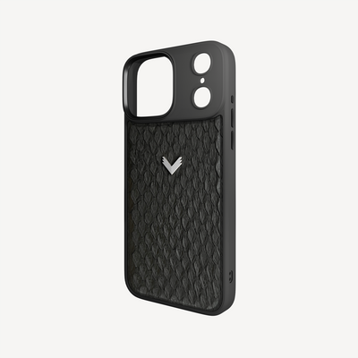 iPhone 17 Pro Phone Case, Python Leather