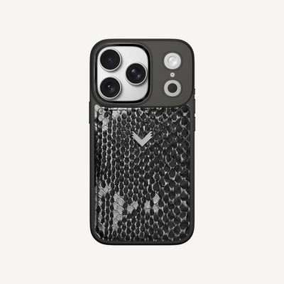 iPhone 17 Pro Phone Case, Python Leather