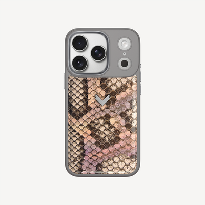 iPhone 17 Pro Phone Case, Python Leather