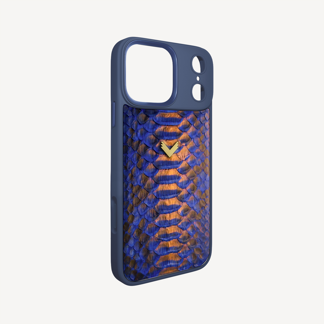 iPhone 17 Pro Max Phone Case, Python Leather