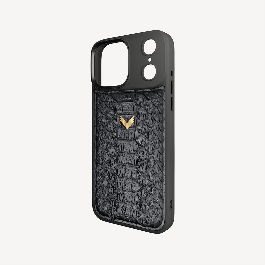iPhone 17 Pro Max Phone Case, Python Leather