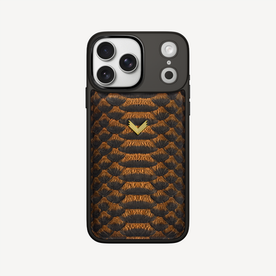 iPhone 17 Pro Max Phone Case, Python Leather