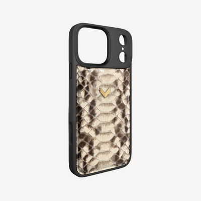 iPhone 17 Pro Max Phone Case, Python Leather