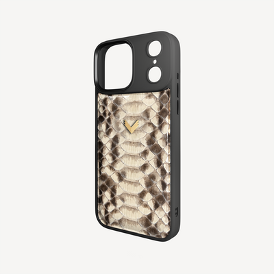 iPhone 17 Pro Max Phone Case, Python Leather