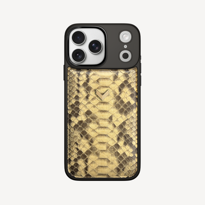 iPhone 17 Pro Max Phone Case, Python Leather