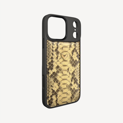 iPhone 17 Pro Max Phone Case, Python Leather