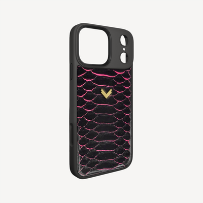 iPhone 17 Pro Max Phone Case, Python Leather