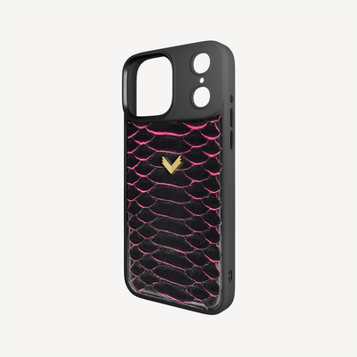 iPhone 17 Pro Max Phone Case, Python Leather