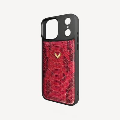 iPhone 17 Pro Max Phone Case, Python Leather