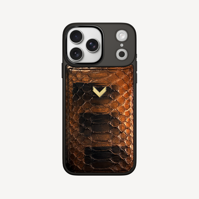 iPhone 17 Pro Max Phone Case, Python Leather