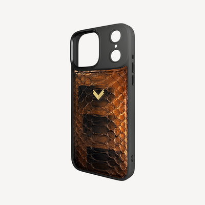 iPhone 17 Pro Max Phone Case, Python Leather