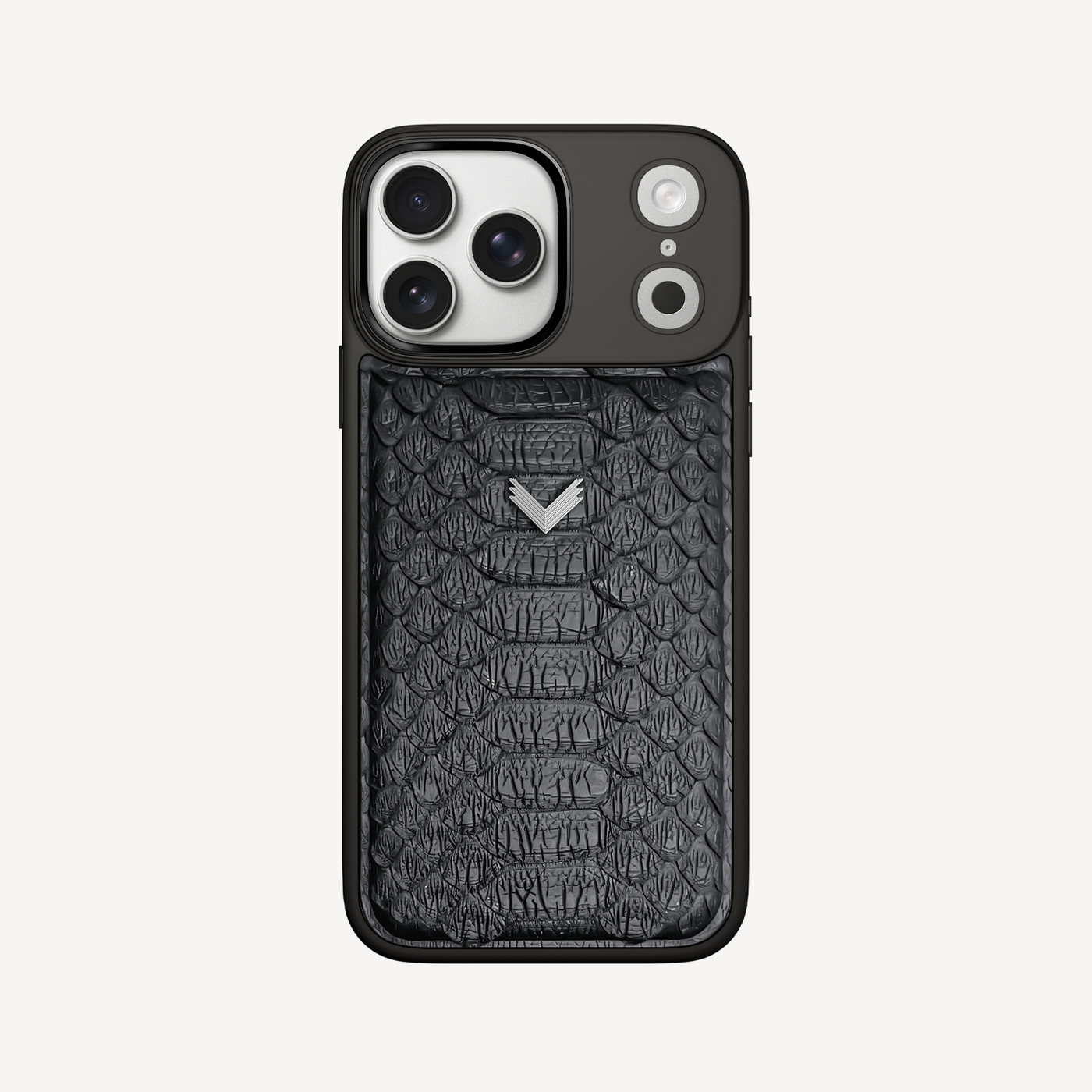iPhone 17 Pro Max Phone Case, Python Leather