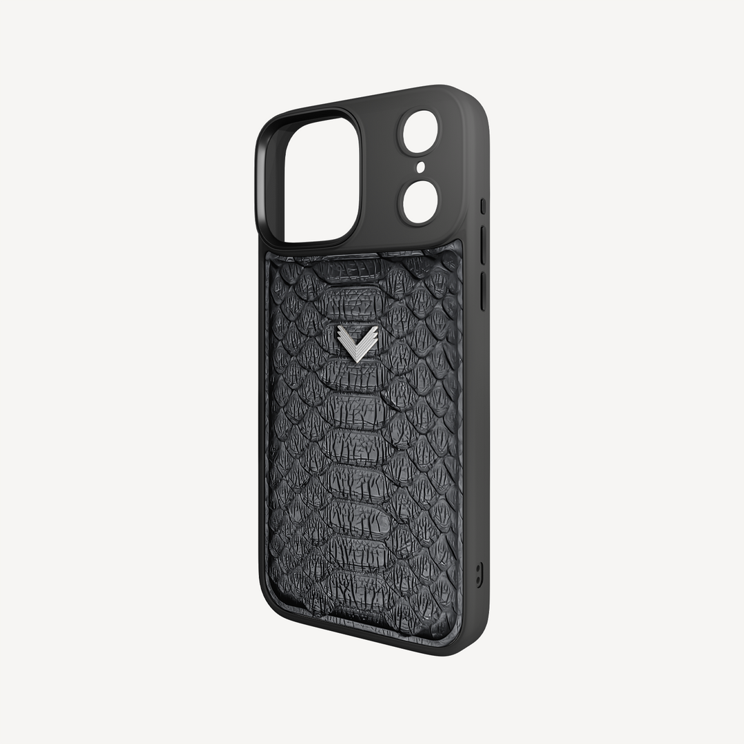 iPhone 17 Pro Max Phone Case, Python Leather