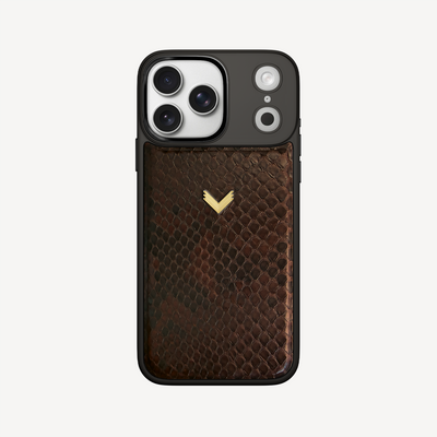 iPhone 17 Pro Max Phone Case, Python Leather