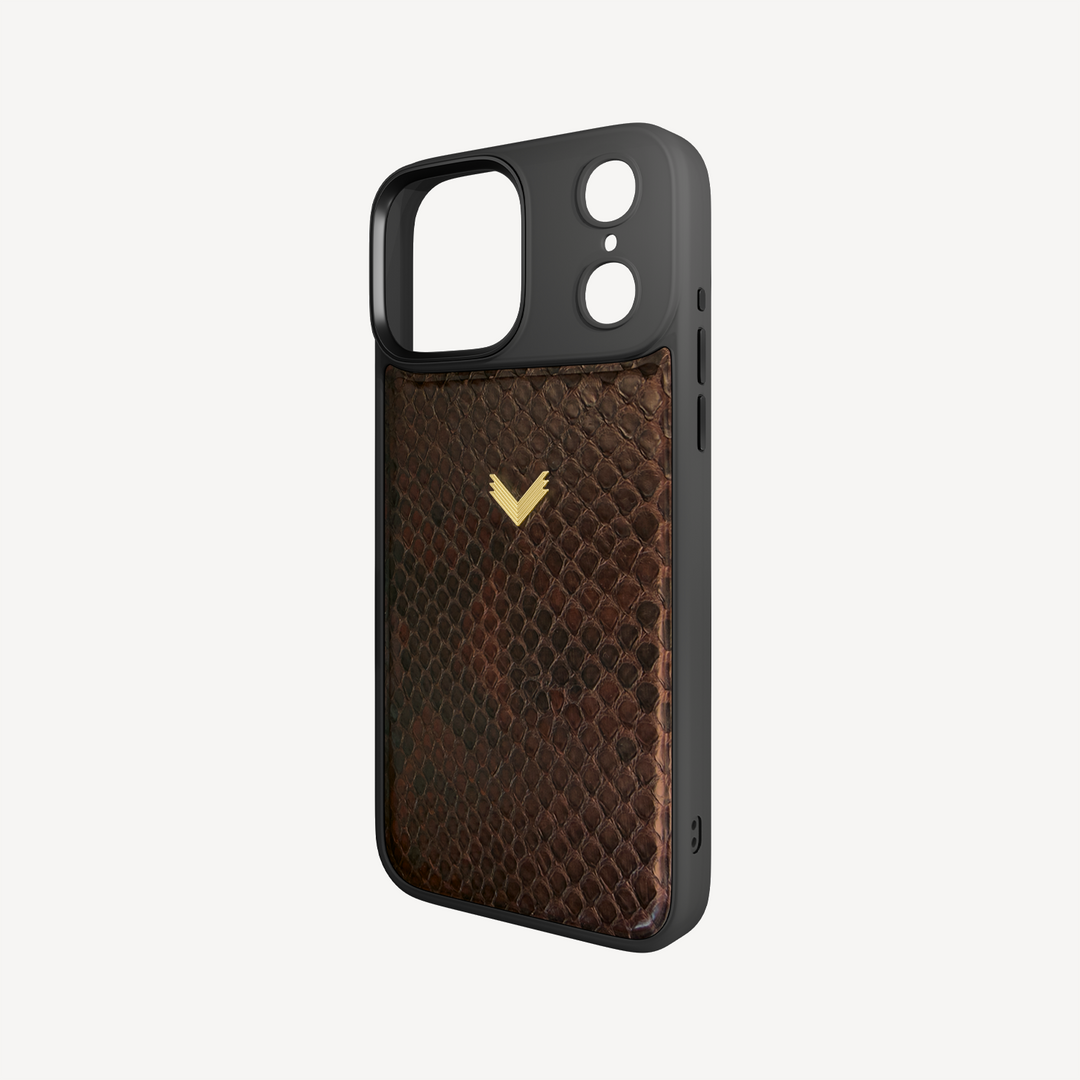 iPhone 17 Pro Max Phone Case, Python Leather