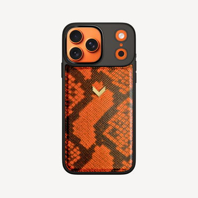 iPhone 17 Pro Max Phone Case, Python Leather