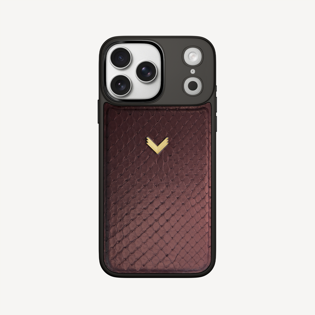 iPhone 17 Pro Max Phone Case, Python Leather
