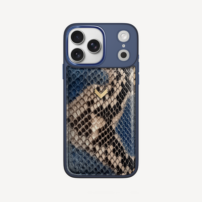iPhone 17 Pro Max Phone Case, Python Leather