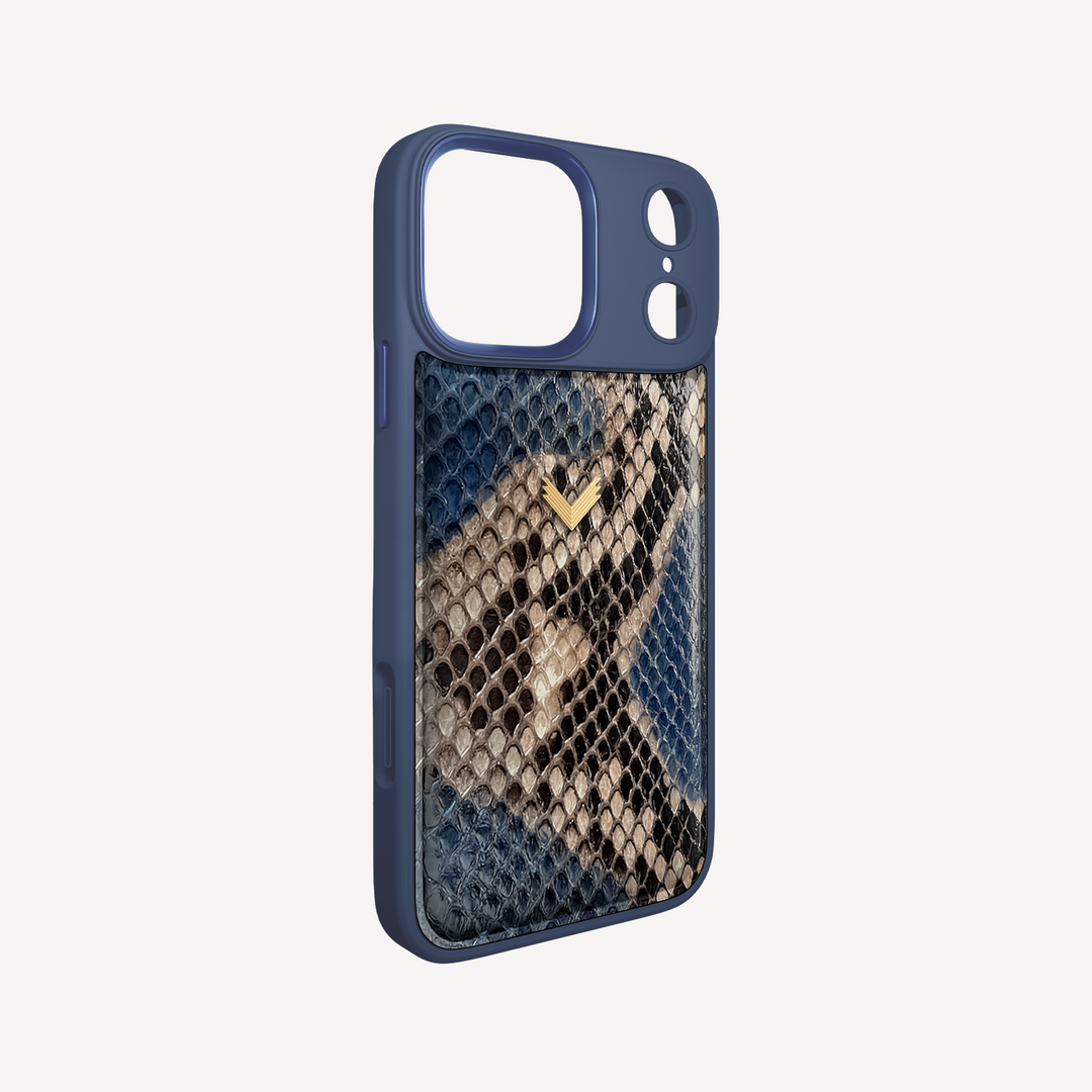 iPhone 17 Pro Max Phone Case, Python Leather