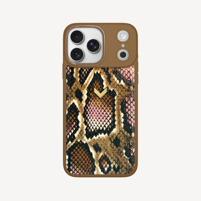 iPhone 17 Pro Max Phone Case, Python Leather