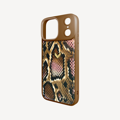 iPhone 17 Pro Max Phone Case, Python Leather