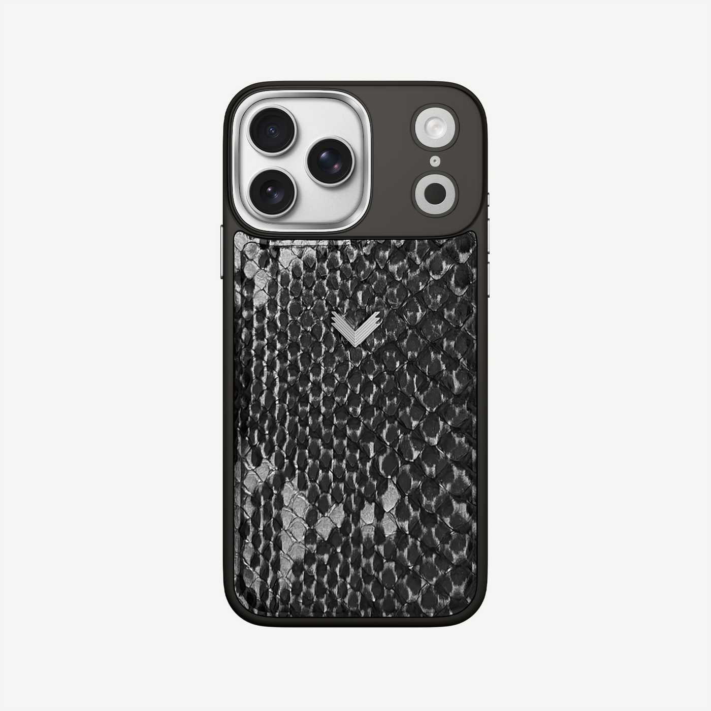iPhone 17 Pro Max Phone Case, Python Leather