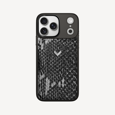 iPhone 17 Pro Max Phone Case, Python Leather