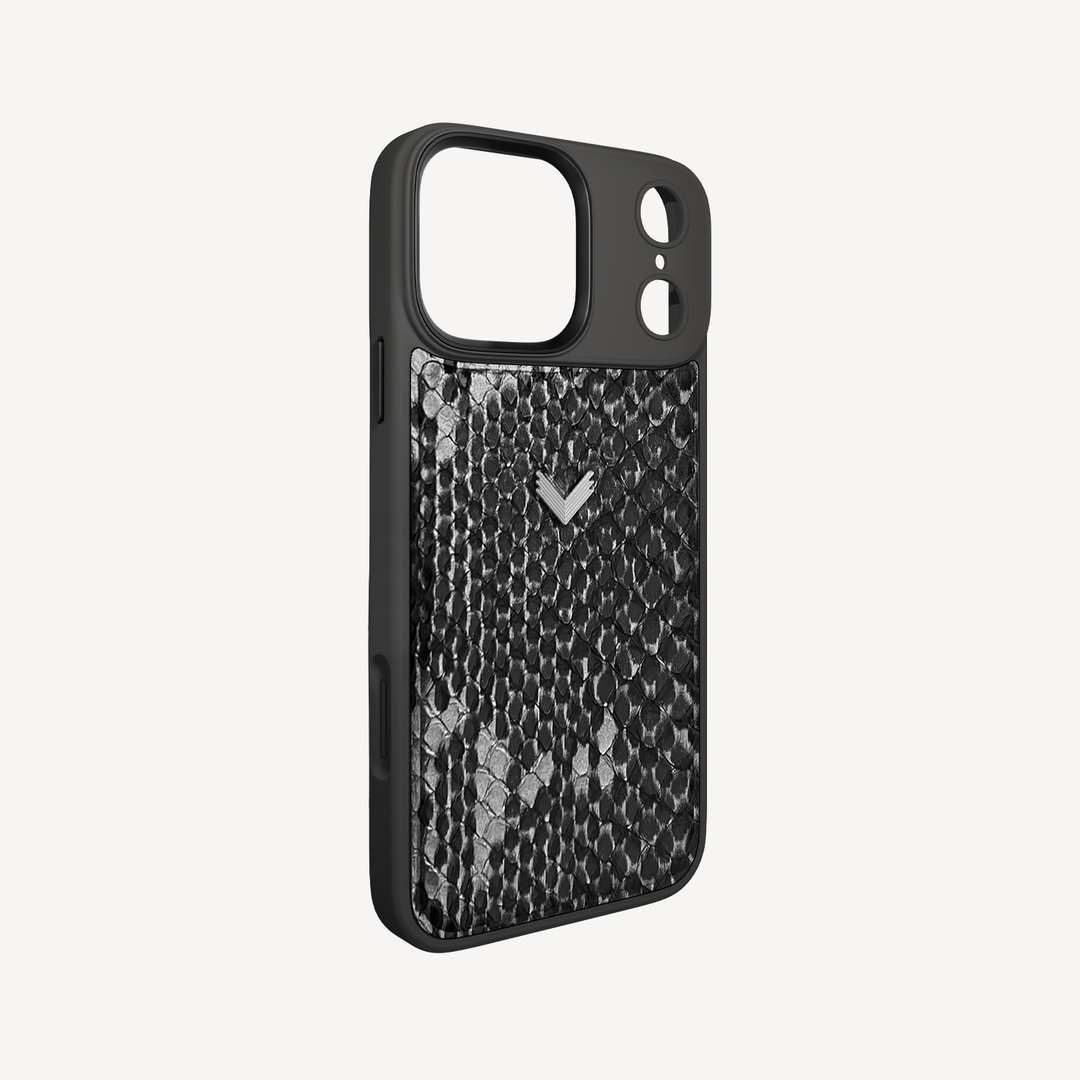 iPhone 17 Pro Max Phone Case, Python Leather