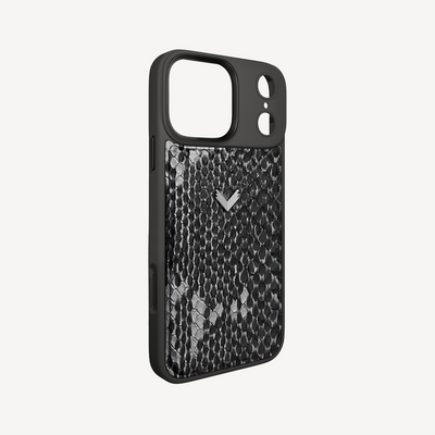 iPhone 17 Pro Max Phone Case, Python Leather