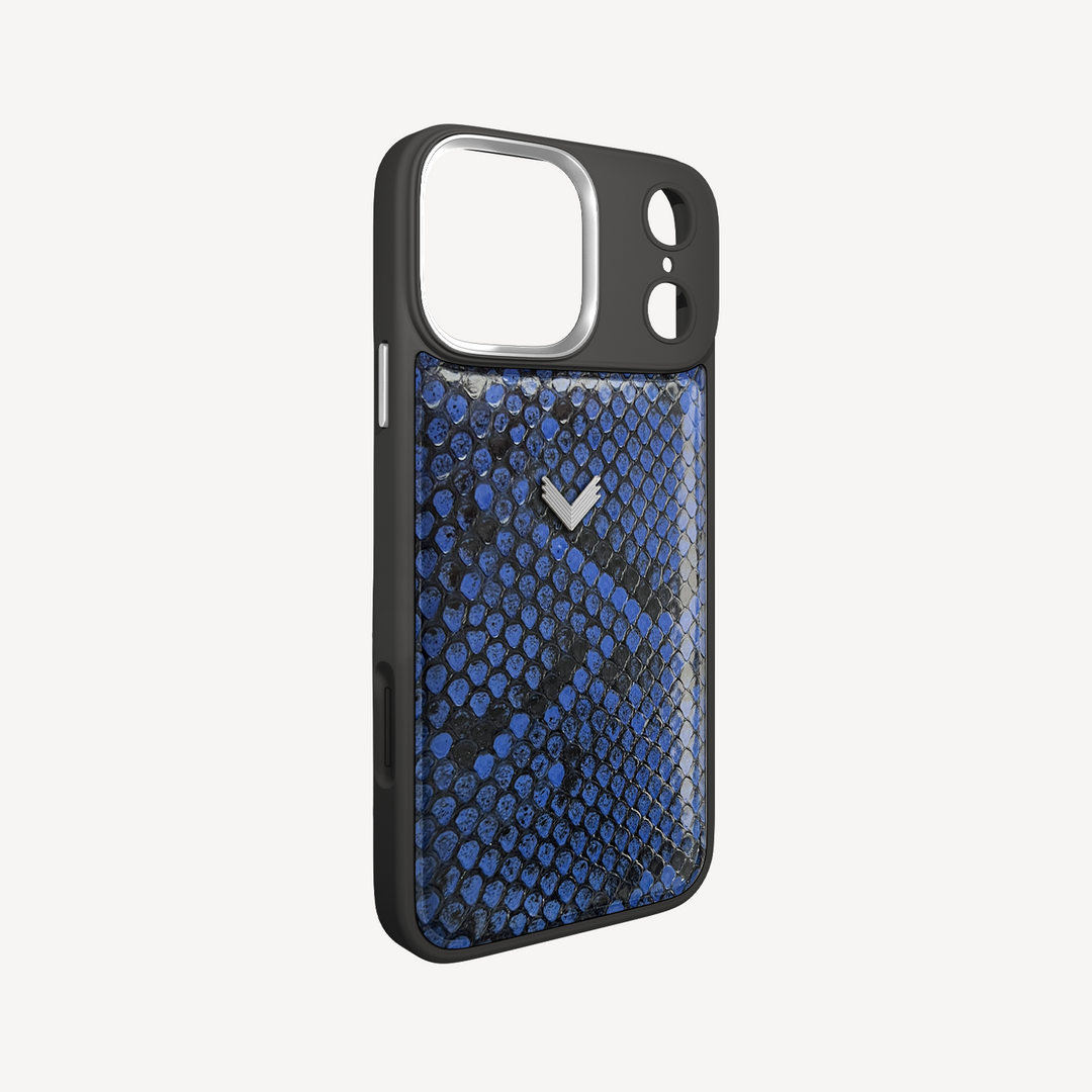 iPhone 17 Pro Phone Case, Python Leather