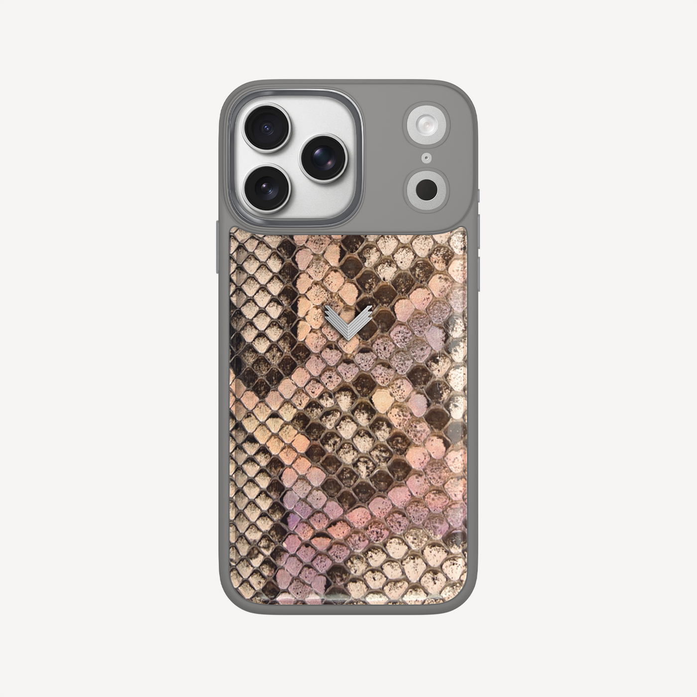 iPhone 17 Pro Max Phone Case, Python Leather