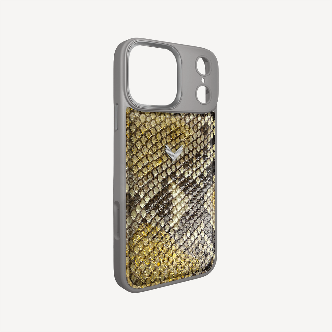 iPhone 18 Pro Max Phone Case, Python Leather
