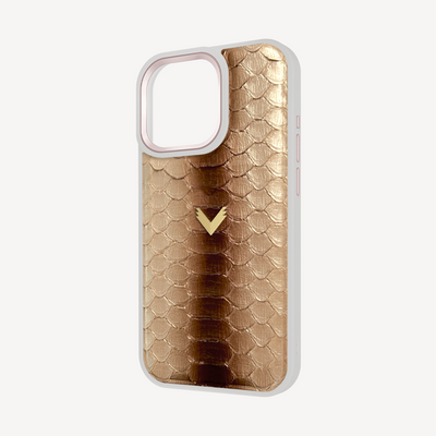 iPhone 15 Pro Max Phone Case, Python Leather