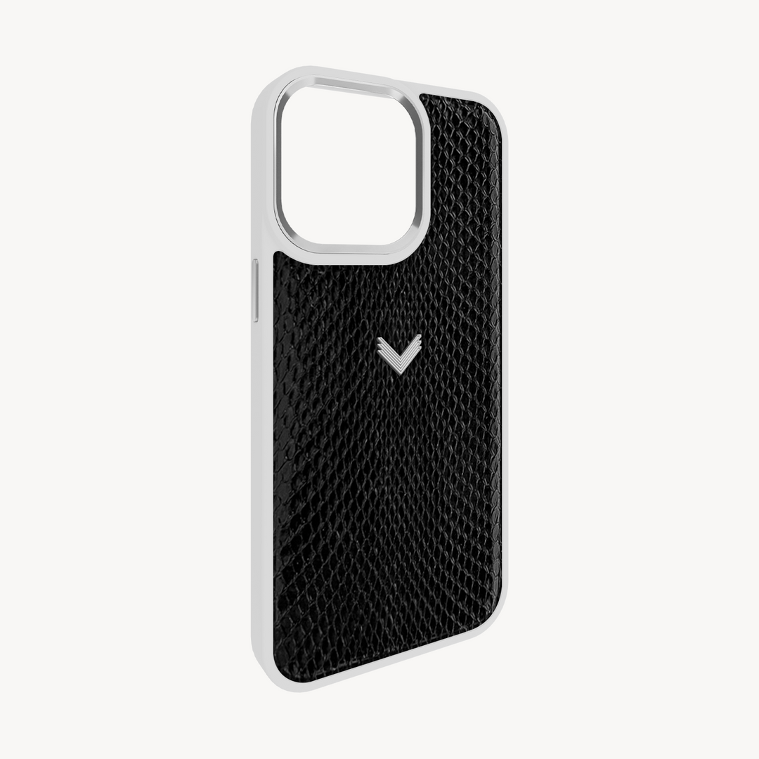 iPhone 15 Pro Phone Case, Python Leather