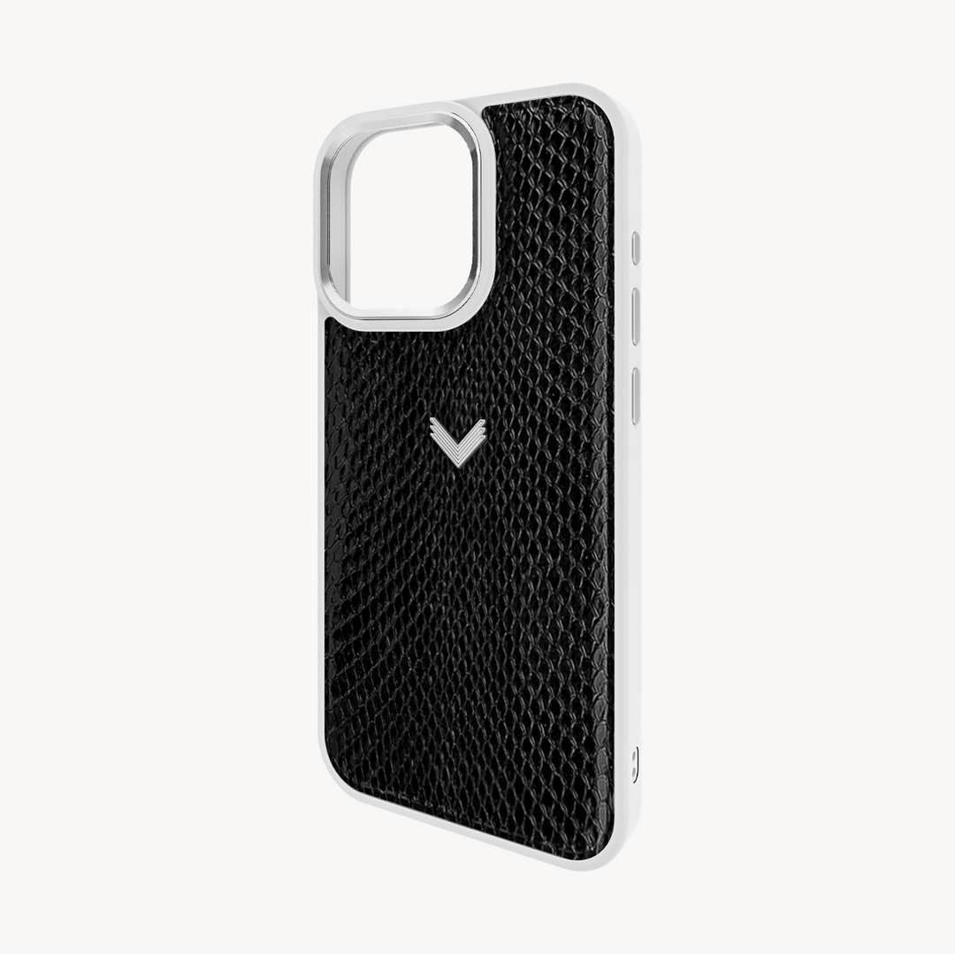 iPhone 15 Pro Phone Case, Python Leather