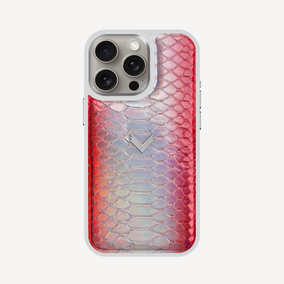 iPhone 15 Pro Max Phone Case, Python Leather