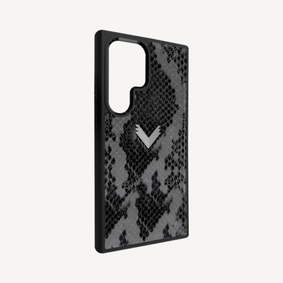 Samsung S23 Ultra Phone Case, Python Leather