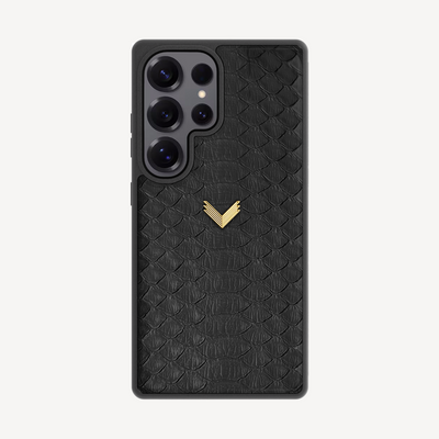 Samsung S25 Ultra Phone Case, Python Leather