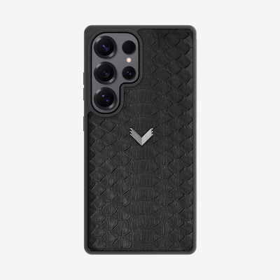 Samsung S25 Ultra Phone Case, Python Leather