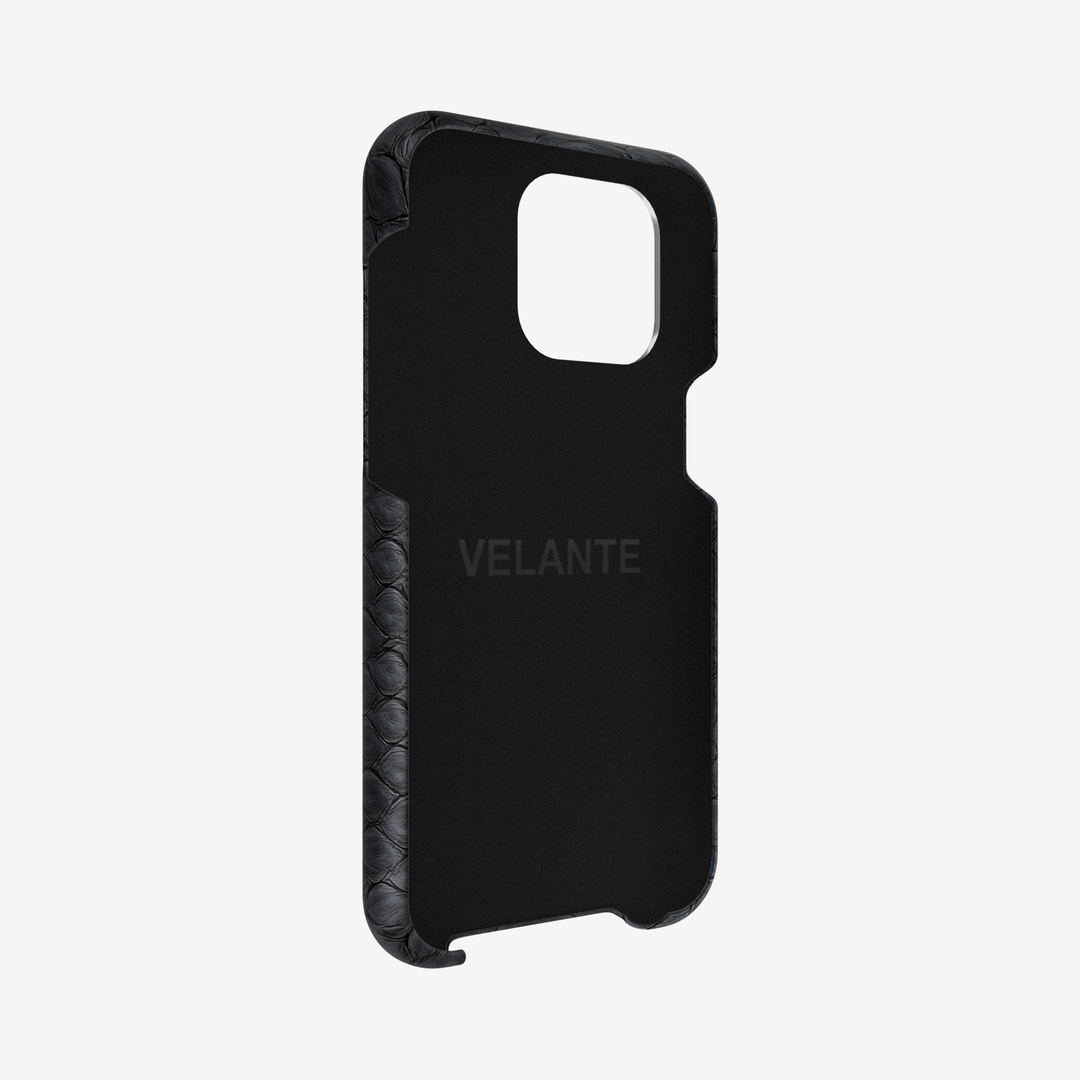 iPhone 13 Pro Max Phone Case, Python Leather