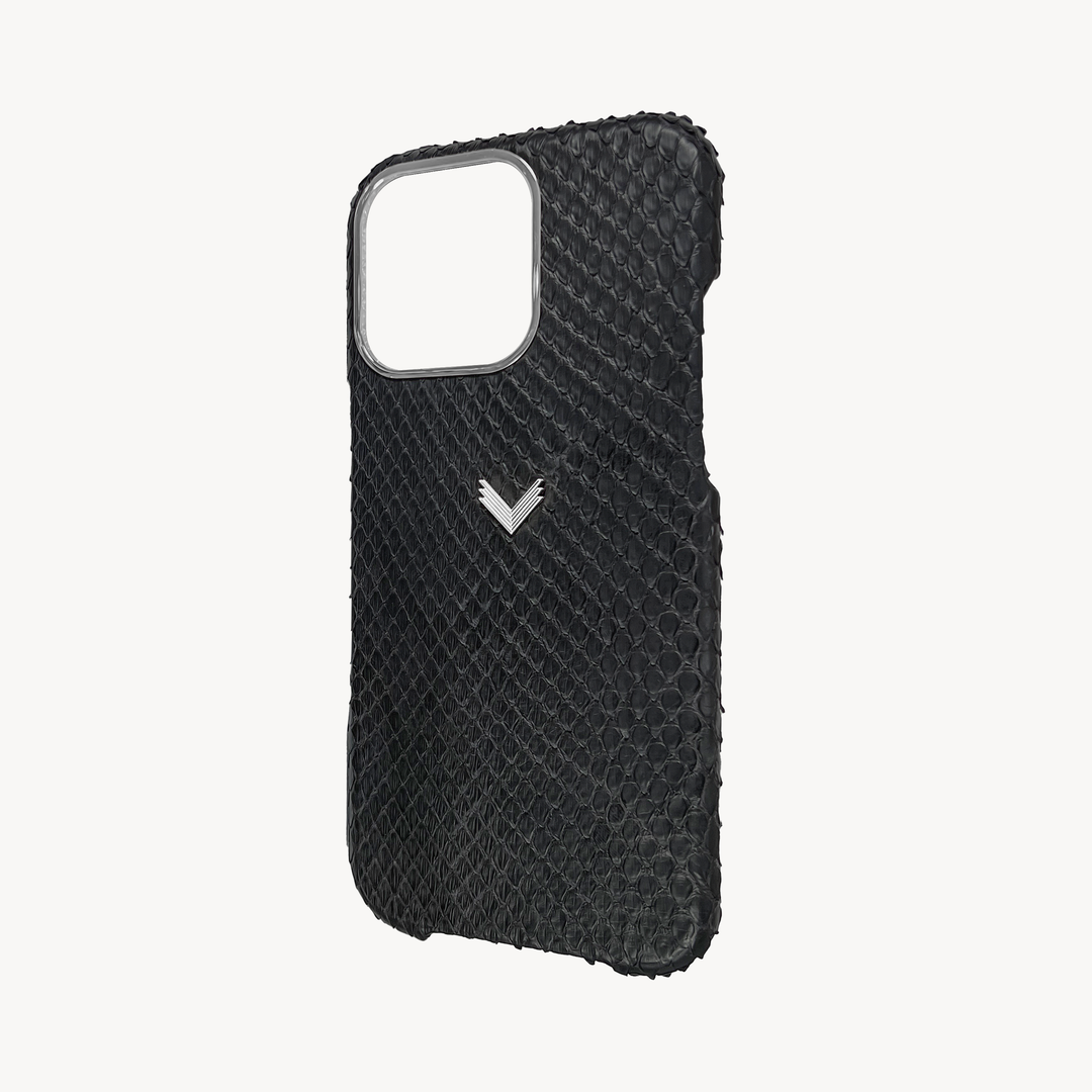iPhone 16 Pro Max Phone Case, Python Leather