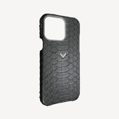 iPhone 15 Pro Max Phone Case, Python Leather