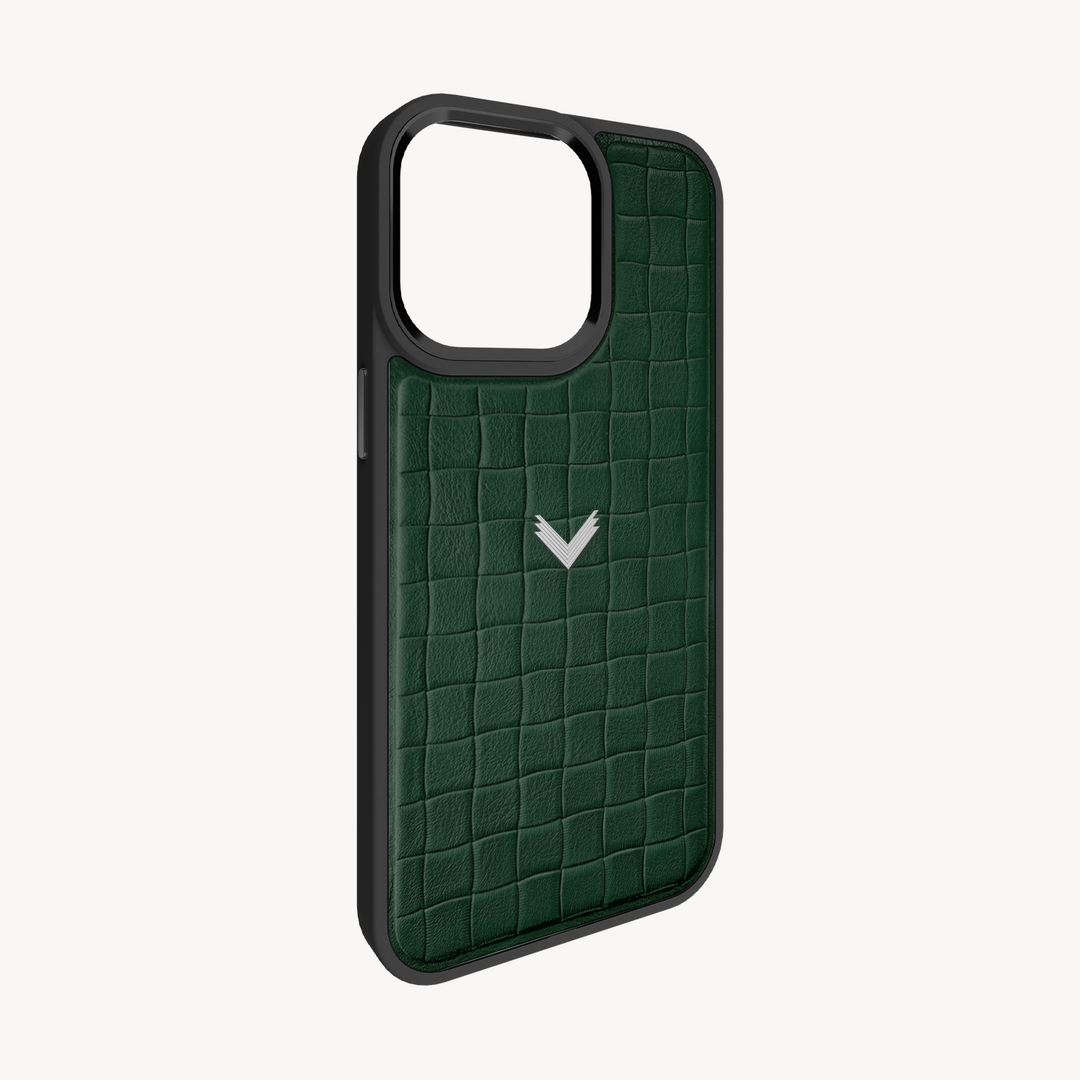 iPhone 15 Pro Phone Case, Calf Leather