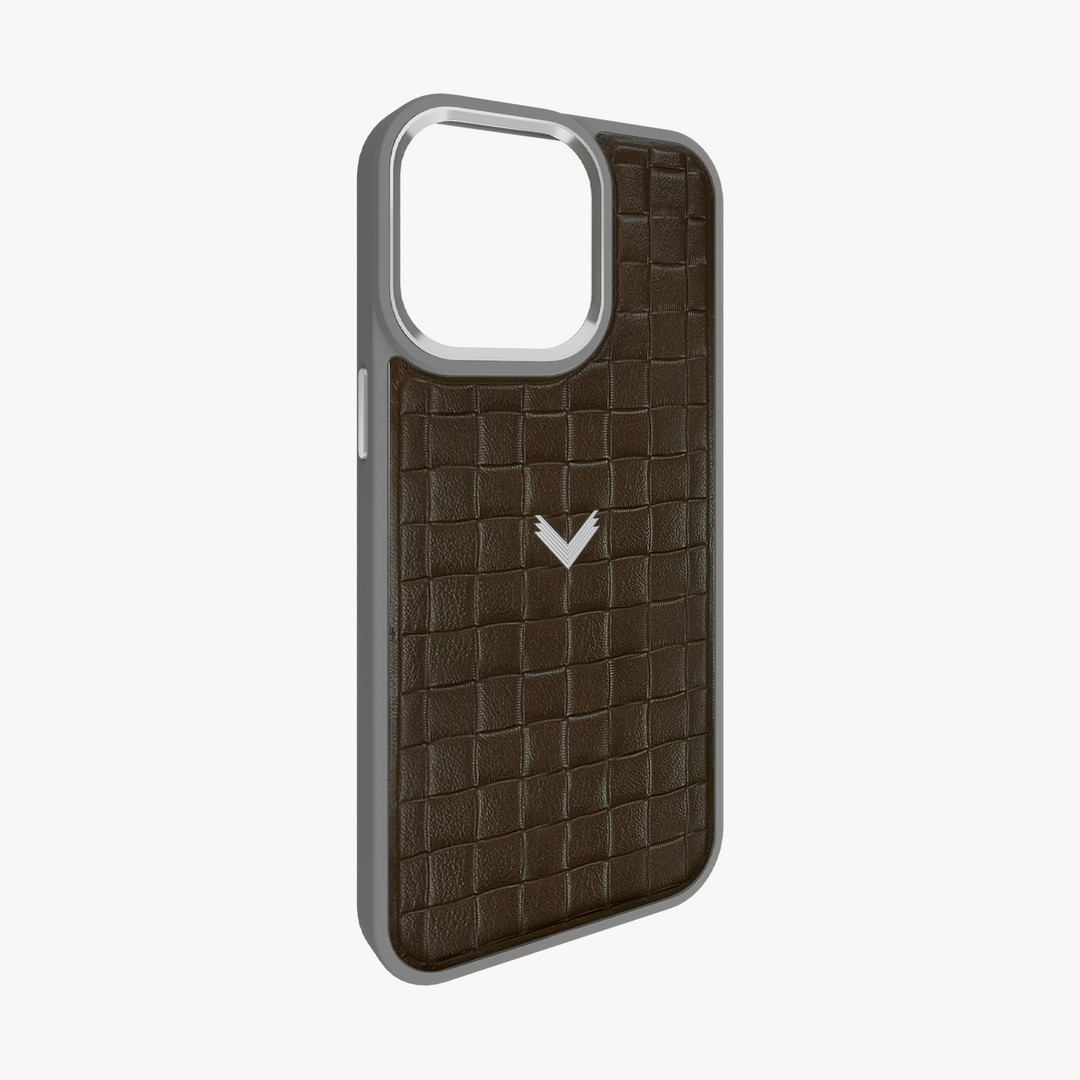 iPhone 15 Pro Max Phone Case, Calf Leather