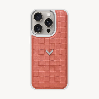 iPhone 15 Pro Phone Case, Calf Leather